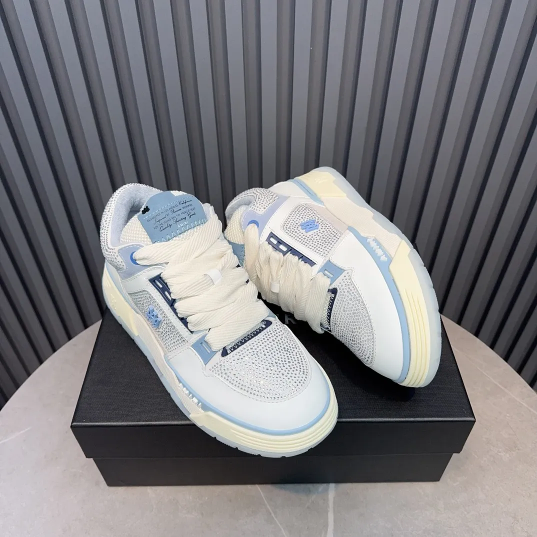 Men's shoes 💰760💰 AMIRI AMIRI fashion brand hot sale 🔥 Available all year round, couples 💑 Official website synchronization Imported fabrics 1⃣️ vs 1⃣️ replica, original factory special original sole, 35-45 (45. non-refundable)